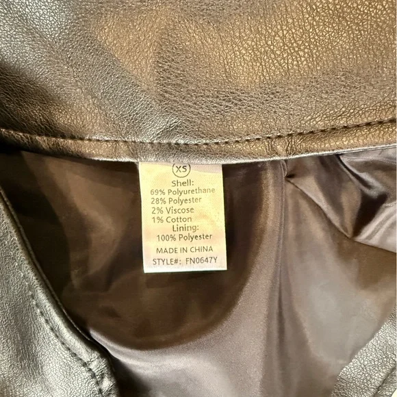Fashion Nova Faux Leather Demi Jacket - Picture 6 of 7